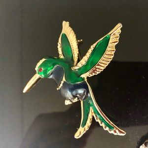 Hummingbird Brooch Pin